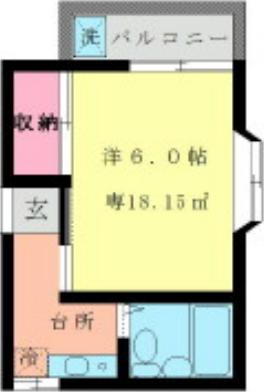 浦野テラスハウス 206 世田谷区 1Kの物件写真