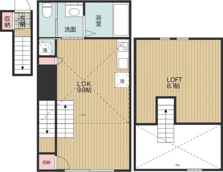 シュエット三軒茶屋 203 世田谷区 LDKの物件写真