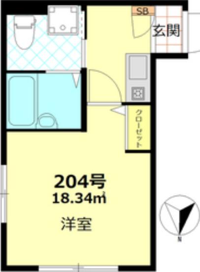 タックフォレスト四ツ木 204 - 写真 1/4