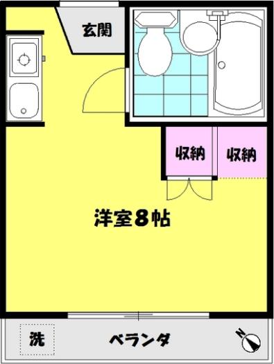 リバティハイツ 205 板橋区 ワンルームの物件写真