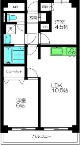 中央ビル 302 大田区 LDKの物件写真