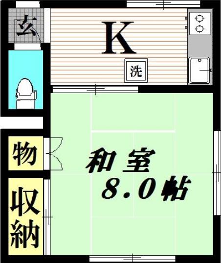 アパート中道 201 目黒区 Kの物件写真