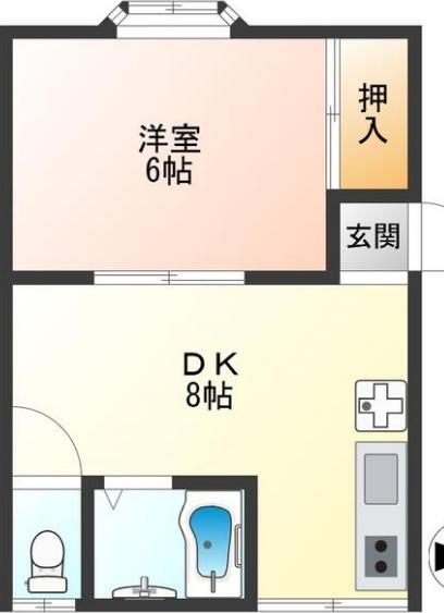 上4フレンド 101 目黒区 DKの物件写真
