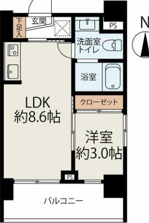 ブライト亀戸天神 201 江東区 1LDKの物件写真