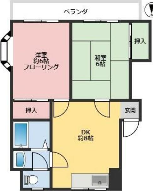 第２桜マンション 301 板橋区 DKの物件写真
