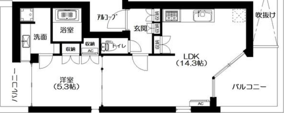 HILL Terrace J3 302 目黒区 1LDKの物件写真