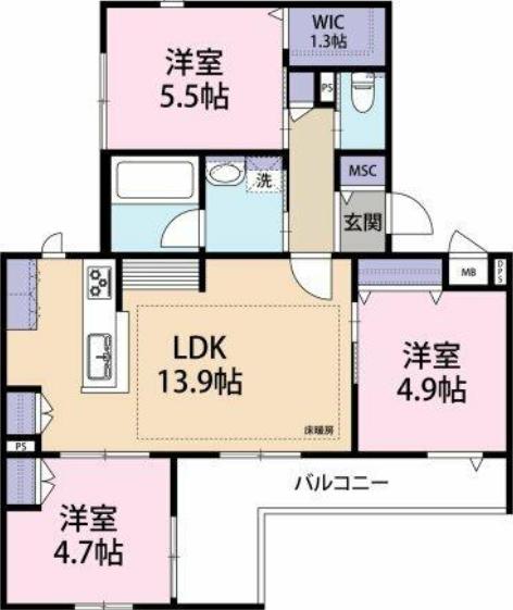 セノーテ南台 201 中野区 LDKの物件写真