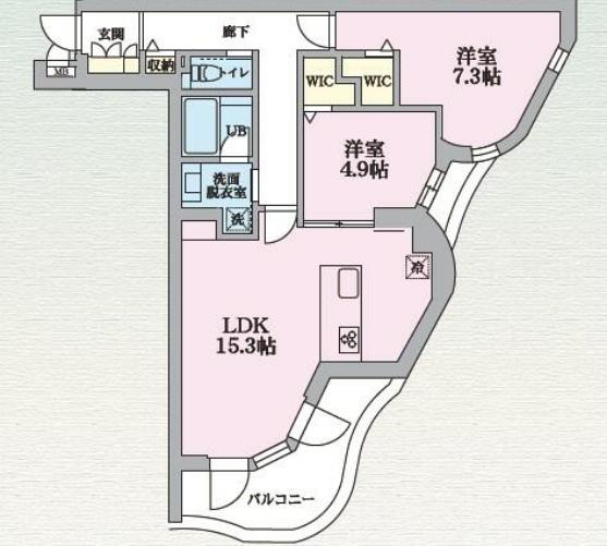 バンレーテ鷹番 202 目黒区 LDKの物件写真