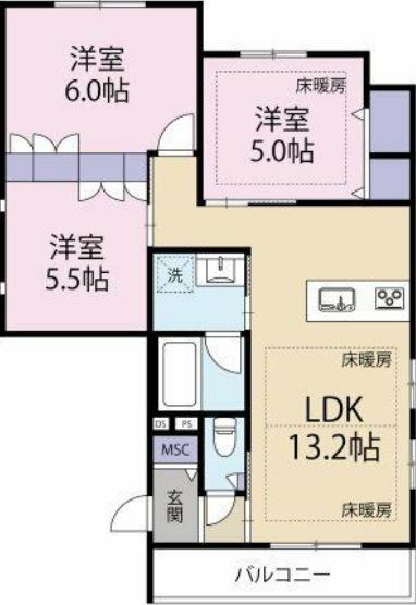 Hale Hono 201 新宿区 LDKの物件写真