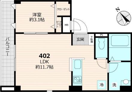 A' LA MAISON LUANA 402 台東区 LDKの物件写真