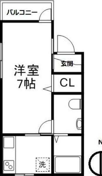 レインボー穂高 101 中野区 Kの物件写真