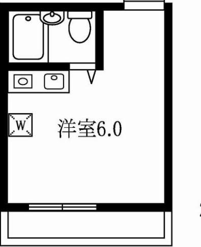 メゾンパークサイド 201 中野区 ワンルームの物件写真