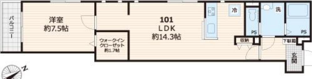 101号室の写真