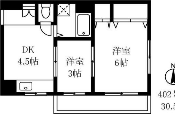 榊ビル 501 杉並区 DKの物件写真