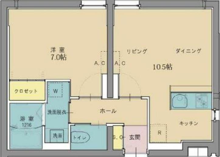 レヴァンナ都立大学 101 目黒区 LDKの物件写真