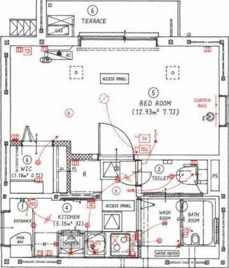 アルベージュ 101 新宿区 Kの物件写真