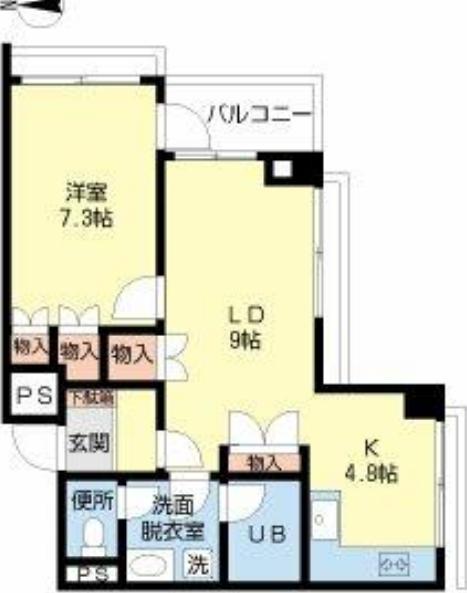 ヒルズ山王 303 大田区 LDK13.8、洋7.3の物件写真