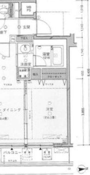 ウィンシティ上野タワー 1101 台東区 LDKの物件写真