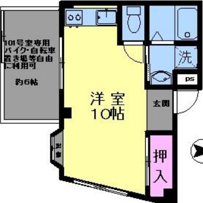 101号室の写真