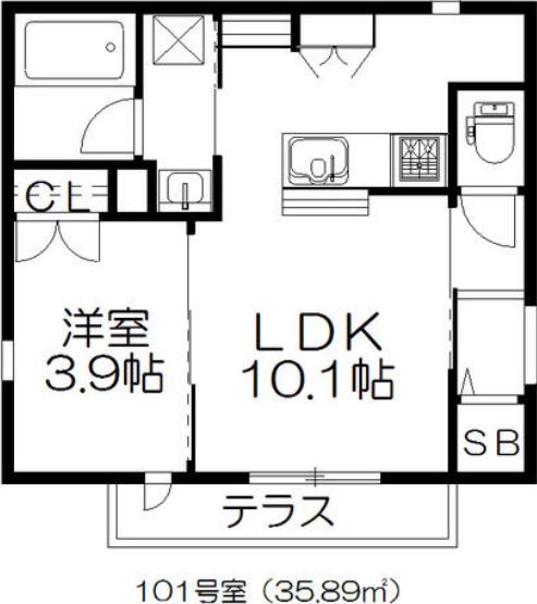 101号室の写真