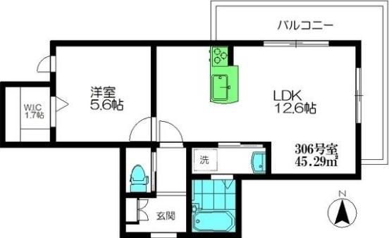 プレアデス多摩川2 306 大田区の物件写真