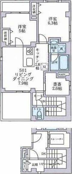 レルム新V 501 目黒区 5LDKの物件写真